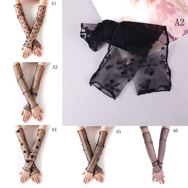 1 pair summer black lace glove european american elastic nylon long fishnet gloves for fingerless mitten punk women gloves, Blue;gray
1 pair summer black lace glove european american elastic nylon long fishnet gloves for fingerless mitten punk women gloves, Blue;gray