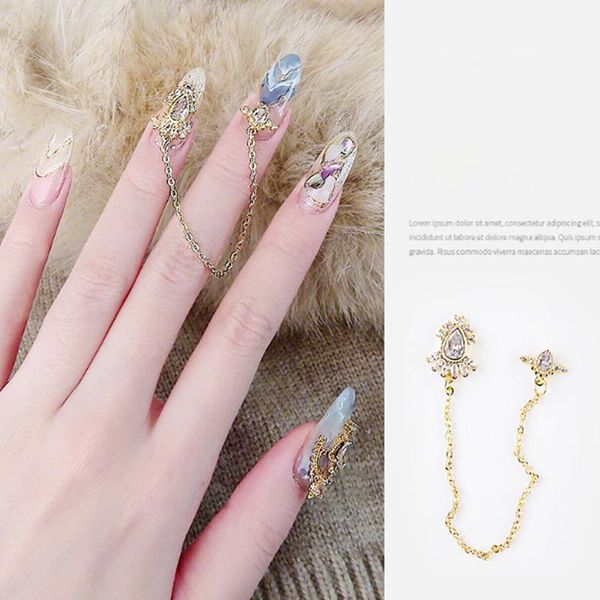 water drop crystal dangle chain charms nail art jewelry decors luxury zircon rhinestones 3d manicure accessories for nails f673, Silver;gold
water drop crystal dangle chain charms nail art jewelry decors luxury zircon rhinestones 3d manicure accessories for nails f673, Silver;gold