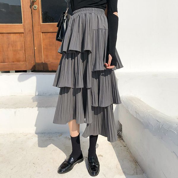 нерегулярные плиссированные юбки женщин новые высокой талией торт юбка, Black
нерегулярные плиссированные юбки женщин новые высокой талией торт юбка, Black