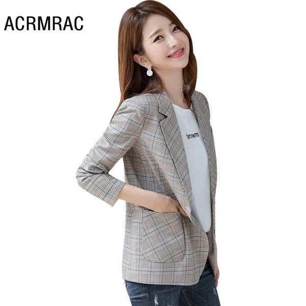 women blazers slim autumn winter plaid jacket long sleeve blazer & suits women 8813, White;black
women blazers slim autumn winter plaid jacket long sleeve blazer & suits women 8813, White;black