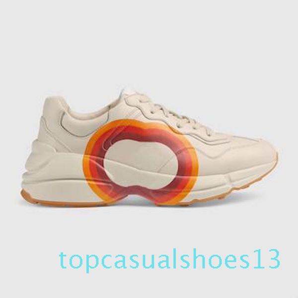 mens rhyton casual shoes dad sneaker paris fashion luxury designer women shoe platform tripler strawberry wave mouth tiger web print t13, Black 
mens rhyton casual shoes dad sneaker paris fashion luxury designer women shoe platform tripler strawberry wave mouth tiger web print t13, Black