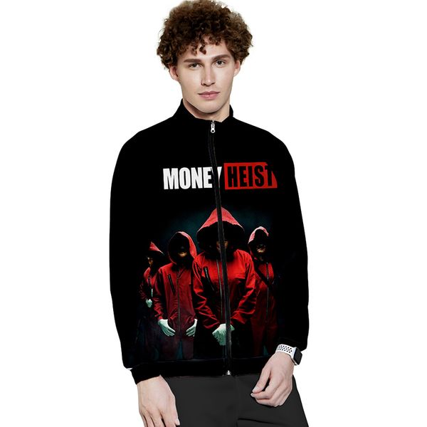 la casa de papel stand collar hoodie men women zipper hoodies coats long sleeve hit hop cool 3d sweatshirts mens clothing, Black
la casa de papel stand collar hoodie men women zipper hoodies coats long sleeve hit hop cool 3d sweatshirts mens clothing, Black