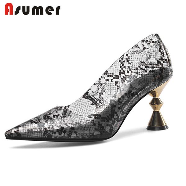 asumer 2020 big size 43 women pumps pointed toe snake transparent party wedding high heels spring summer single shoes woman, Black
asumer 2020 big size 43 women pumps pointed toe snake transparent party wedding high heels spring summer single shoes woman, Black
