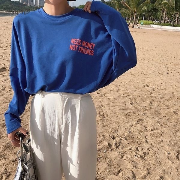 new women t shirts harajuku loose couple tee street ulzzang letter print o neck t shirt long sleeve oversized tshirt, White
new women t shirts harajuku loose couple tee street ulzzang letter print o neck t shirt long sleeve oversized tshirt, White