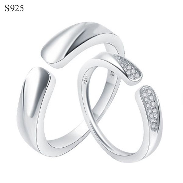 genuine real pure solid 925 sterling silver couple rings for men women jewelry cubic zircon wedding male female lover ring bague
genuine real pure solid 925 sterling silver couple rings for men women jewelry cubic zircon wedding male female lover ring bague