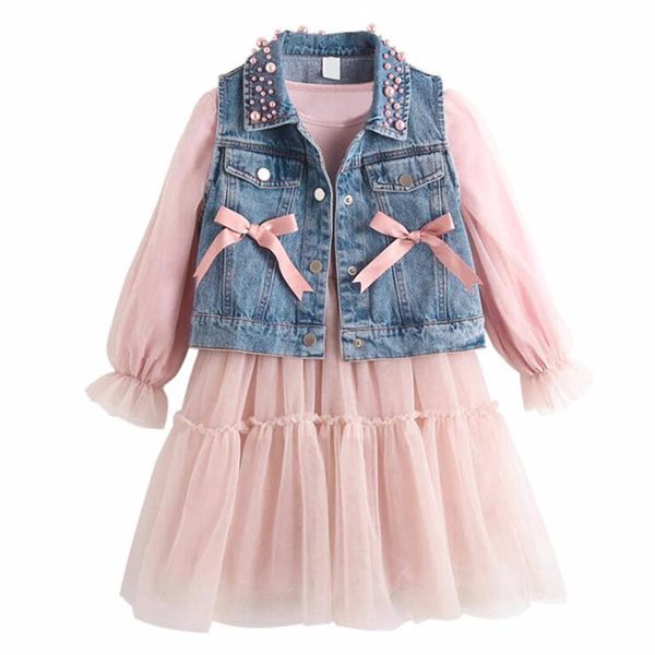 2-12 years kids dresses for girl denim bow dress pearl vest clothes 2020 new baby girls lace dress for children fashion clothing, Red;yellow
2-12 years kids dresses for girl denim bow dress pearl vest clothes 2020 new baby girls lace dress for children fashion clothing, Red;yellow