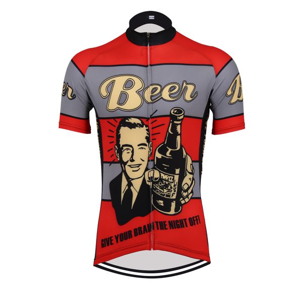 men short sleeve classical retro cycling jersey road race team bike wear beer red cycling clothing breathable, Black
men short sleeve classical retro cycling jersey road race team bike wear beer red cycling clothing breathable, Black