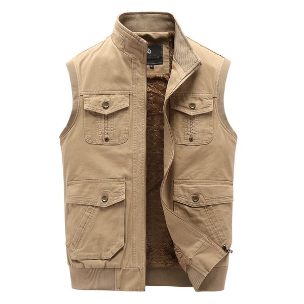 men fleece waistcoat fashion brand male sleeveless jacket zipper up 4 pockets gilet casual big men vest plus size 3xl 4xl khaki, Black;white
men fleece waistcoat fashion brand male sleeveless jacket zipper up 4 pockets gilet casual big men vest plus size 3xl 4xl khaki, Black;white