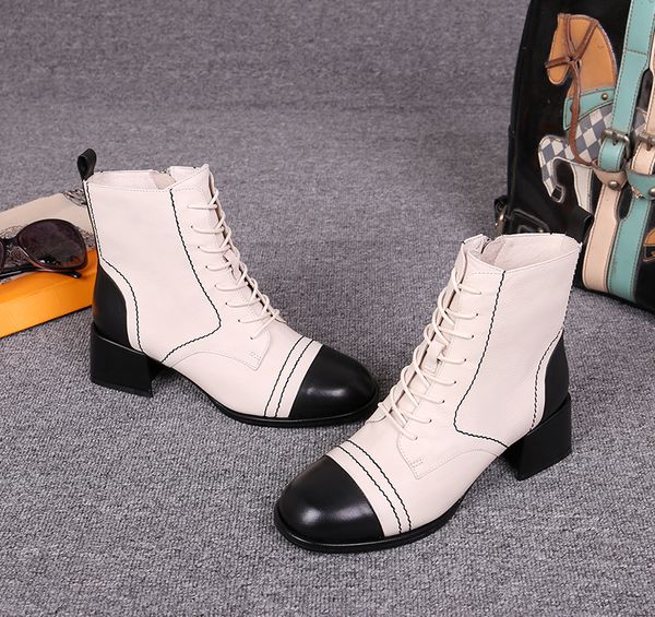 2019 women lace-ups patent calfskin boot martin ankle boots designer shoes luxury black leather ankle cowboy booties with box us10
2019 women lace-ups patent calfskin boot martin ankle boots designer shoes luxury black leather ankle cowboy booties with box us10