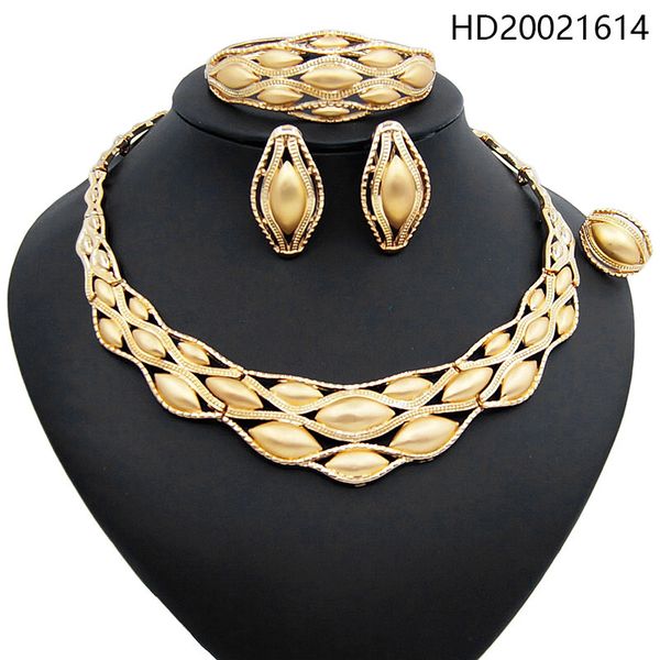 yulaili bridal african gold jewelry sets alloy necklace earrings bracelet ring nigerian wedding party women fashion jewelry set, Silver
yulaili bridal african gold jewelry sets alloy necklace earrings bracelet ring nigerian wedding party women fashion jewelry set, Silver
