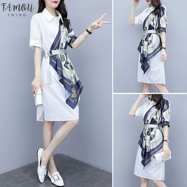лето chic офис дамы рубашки платье turn down воротник печати лоскутное платье elegant женщин колен рубашка платье с поясом, Black;gray
лето chic офис дамы рубашки платье turn down воротник печати лоскутное платье elegant женщин колен рубашка платье с поясом, Black;gray