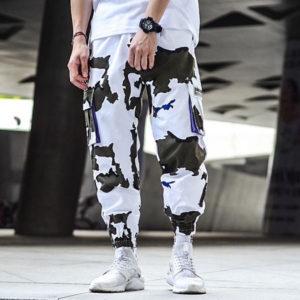 korea style camouflage jogger pants men loose fit ankle banded punk style hip hop pants multi pocket cargo, Blue
korea style camouflage jogger pants men loose fit ankle banded punk style hip hop pants multi pocket cargo, Blue