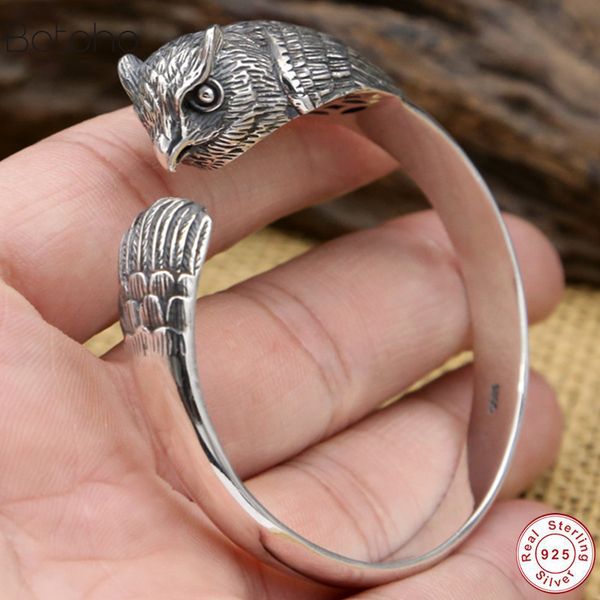 39.5g punk animal owl bangle 925 silver adjustable size 56mm fashion original s925 sterling silver bangles for men women jewelry, Black
39.5g punk animal owl bangle 925 silver adjustable size 56mm fashion original s925 sterling silver bangles for men women jewelry, Black