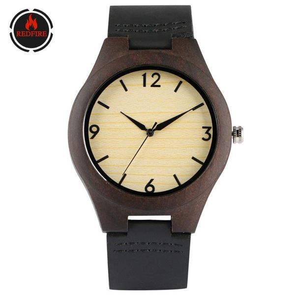redfire men's watches ebony wood watch quartz genuine leather mens wristwatch arabic numbers simple round male wooden clock, Slivery;brown
redfire men's watches ebony wood watch quartz genuine leather mens wristwatch arabic numbers simple round male wooden clock, Slivery;brown