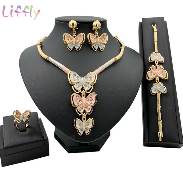 trendy jewelry beautiful multi-layer butterfly pendant beautiful woman necklace earrings ring bracelet fashion fashion african, Silver
trendy jewelry beautiful multi-layer butterfly pendant beautiful woman necklace earrings ring bracelet fashion fashion african, Silver