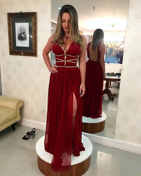 2020 arabic aso ebi burgundy evening dresses backless deep v-neck prom dresses tulle formal party second reception gowns zj227, Black;red
2020 arabic aso ebi burgundy evening dresses backless deep v-neck prom dresses tulle formal party second reception gowns zj227, Black;red