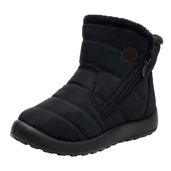 sagace snow boots women shoes nylon waterproof footwear warm boots slip-on flat short tube shoes casual ankle for women, Black
sagace snow boots women shoes nylon waterproof footwear warm boots slip-on flat short tube shoes casual ankle for women, Black