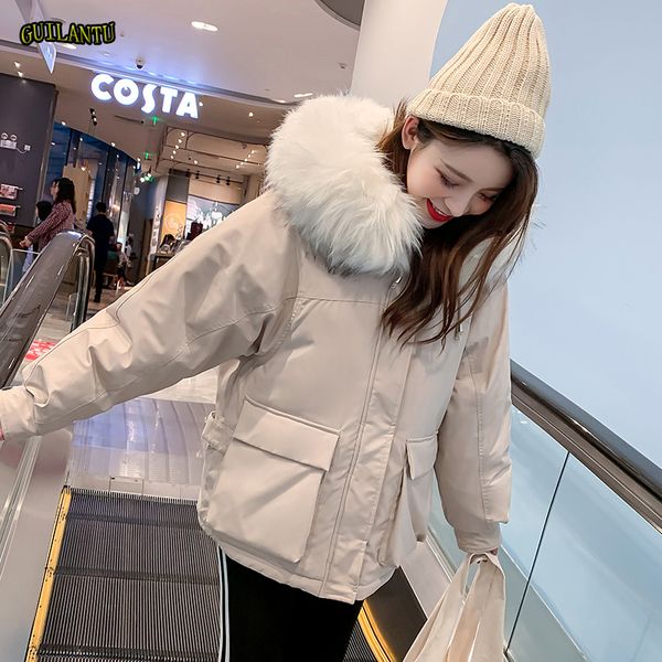 oversized winter jacket women thick warm down short parka mujer casual ladies high end jackets outwear fur hooded coat female, Tan;black
oversized winter jacket women thick warm down short parka mujer casual ladies high end jackets outwear fur hooded coat female, Tan;black