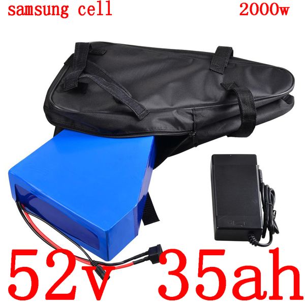 52v 1000w 2000w triangle ebike battery 52v 35ah electric bike batttery 52v 35ah lithium battery use samsung cell with 5a charger
52v 1000w 2000w triangle ebike battery 52v 35ah electric bike batttery 52v 35ah lithium battery use samsung cell with 5a charger
