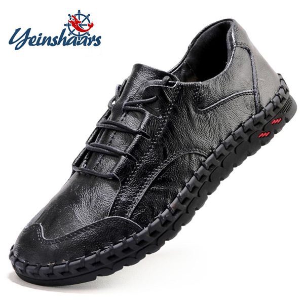 men leather casual shoes men design handmade loafers casual shoes genuine leather moccasin boat sneakers oxford, Black
men leather casual shoes men design handmade loafers casual shoes genuine leather moccasin boat sneakers oxford, Black