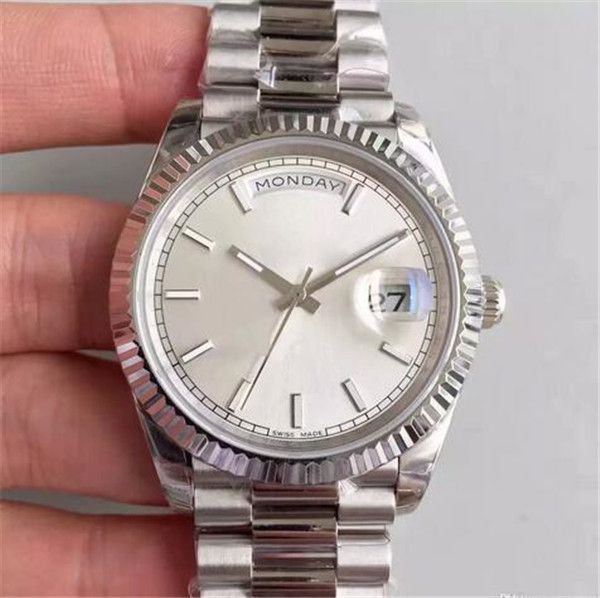 l18 watch daydate series men's watch automatic mechanical movement 316l stainless steel sapphire mirror a variety of style, Slivery;brown 
l18 watch daydate series men's watch automatic mechanical movement 316l stainless steel sapphire mirror a variety of style, Slivery;brown