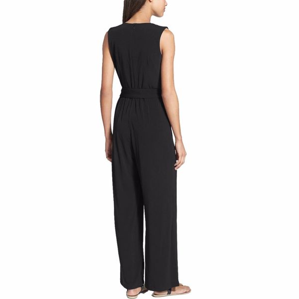 women jumpsuits romper sleeveless v-neck womens rompers jumpsuit summer elegant black blue overalls with belt yq122, Black;white
women jumpsuits romper sleeveless v-neck womens rompers jumpsuit summer elegant black blue overalls with belt yq122, Black;white