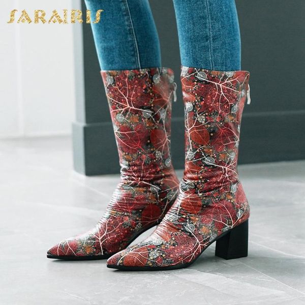 boots sarairis 2021 arrivals large size 43 chunky high heels mid calf woman shoes pointed toe zip up autumn women, Black
boots sarairis 2021 arrivals large size 43 chunky high heels mid calf woman shoes pointed toe zip up autumn women, Black