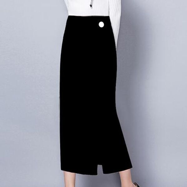 high waist plaid wool long skirts for women 2020 winter fashion vintage woolen pencil skirt warm saias longa femme df919, Black
high waist plaid wool long skirts for women 2020 winter fashion vintage woolen pencil skirt warm saias longa femme df919, Black