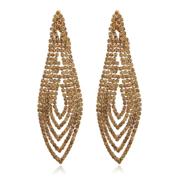 european and american bride jewelry claw chain braided earrings long tassels earrings, Golden
european and american bride jewelry claw chain braided earrings long tassels earrings, Golden