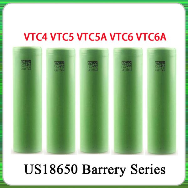 

vtc4 vtc5 vtc5a vtc6 vtc6a 3000mah 2600mah 2100mah 18650 battery ecig mod rechargeable li-ion battery fedex free