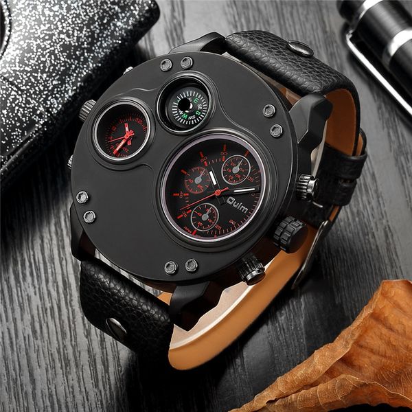 oulm sport watches casual leather men's wristwatch two time zone male quartz watch relogio masculino, Slivery;brown
oulm sport watches casual leather men's wristwatch two time zone male quartz watch relogio masculino, Slivery;brown