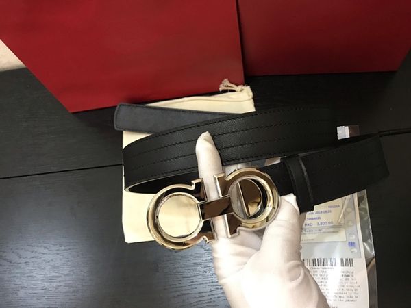 New Two-sided Horseshoe Buckle Leather Men Belt Black Fashion Versatile Men and Women Leather Belt Size 3.5cm Width +Original Box
New Two-sided Horseshoe Buckle Leather Men Belt Black Fashion Versatile Men and Women Leather Belt Size 3.5cm Width +Original Box
