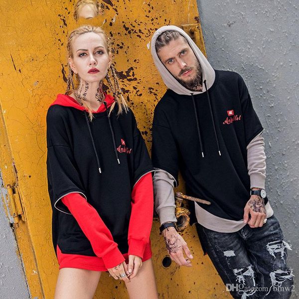 two pieces two-color men simples printed high street sweatshirt with hooded pullover back with zipper mens hoodies, Black
two pieces two-color men simples printed high street sweatshirt with hooded pullover back with zipper mens hoodies, Black