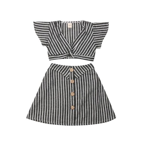 2-5years sweet toddler kids girls stripe crop +skirt dress sundress party clothes set, White
2-5years sweet toddler kids girls stripe crop +skirt dress sundress party clothes set, White
