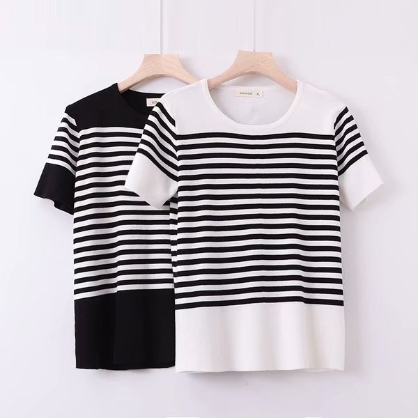 women's blouses & shirts 2021 fashion brand oversize plus size shirt casual striped short o-neck, White
women's blouses & shirts 2021 fashion brand oversize plus size shirt casual striped short o-neck, White