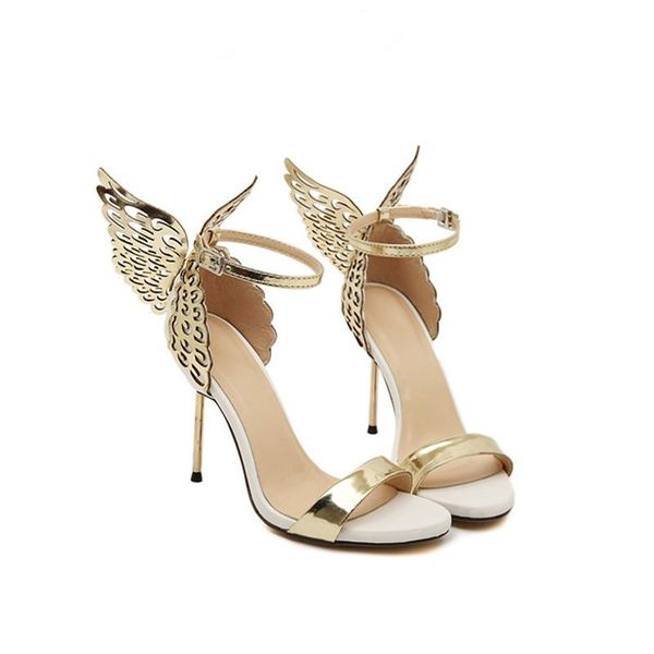 summer sell womens sandal angel wings sophia lady sandals wedding ankle strap golden butterfly wing woman's shoes super high (10cm, Black
summer sell womens sandal angel wings sophia lady sandals wedding ankle strap golden butterfly wing woman's shoes super high (10cm, Black