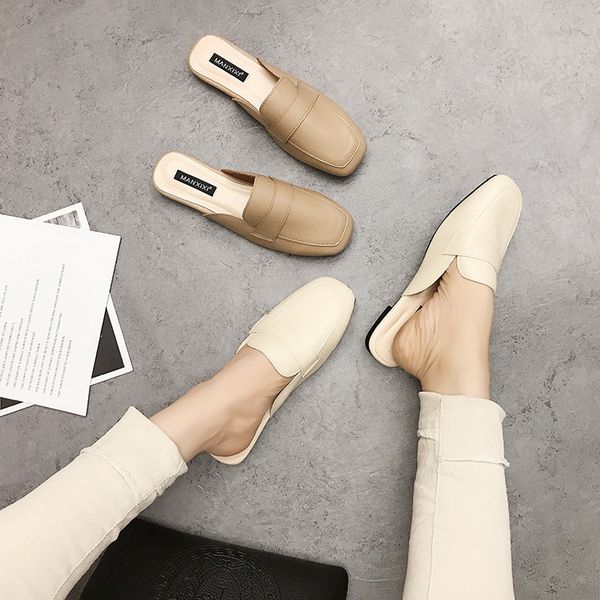 spring 2020 new square toe mules shoes slippers flats female concise big size flats slippers ladies casual outside slipper, Black
spring 2020 new square toe mules shoes slippers flats female concise big size flats slippers ladies casual outside slipper, Black