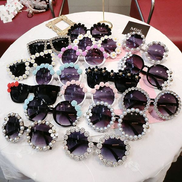 25 styles children girls boys pearl flower sunglasses kids beach supplies uv protective eyewear women fashion sunshades glasses, Blue
25 styles children girls boys pearl flower sunglasses kids beach supplies uv protective eyewear women fashion sunshades glasses, Blue