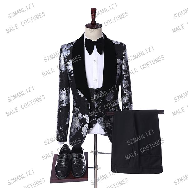 costume homme 2019 latest coat pant designs terno masculino slim fit 3 piece suit black print paisley men suits with pants, White;black
costume homme 2019 latest coat pant designs terno masculino slim fit 3 piece suit black print paisley men suits with pants, White;black