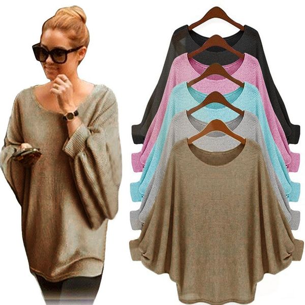 knitted pullover women candy color oversized batwing knitted pullover loose sweater ropa de alta calidad, White;black
knitted pullover women candy color oversized batwing knitted pullover loose sweater ropa de alta calidad, White;black