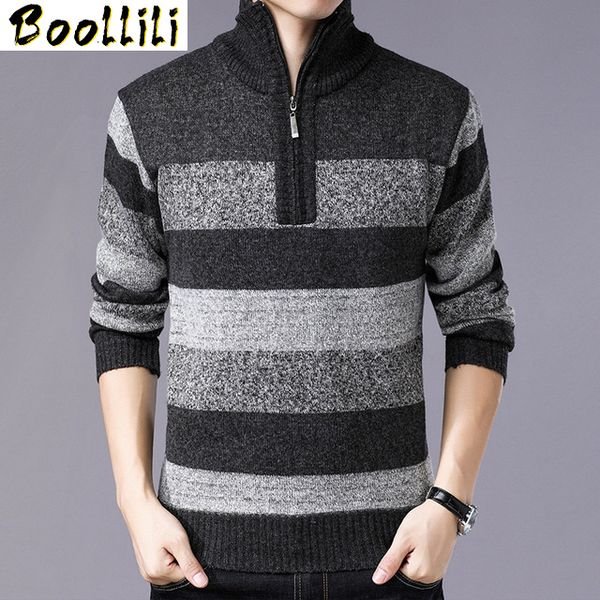 striped autumn winter men's sweater 2020 long sleeves turtleneck solid color casual slim fit brand knitted pullovers, White;black
striped autumn winter men's sweater 2020 long sleeves turtleneck solid color casual slim fit brand knitted pullovers, White;black