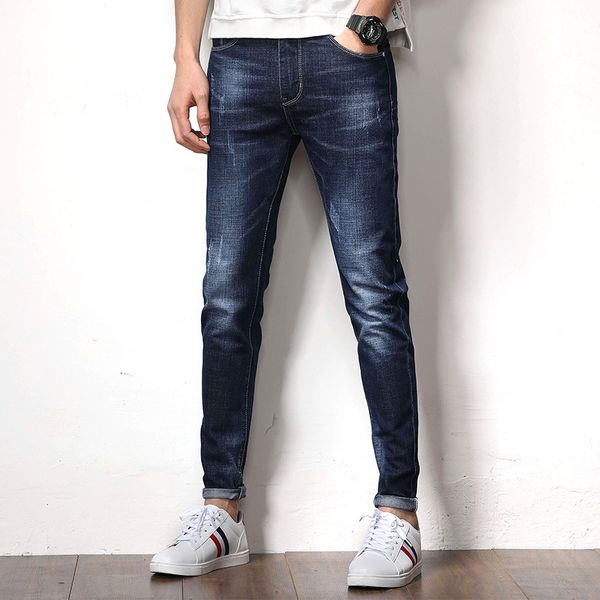 2019 new arrival men's cotton jeans long trousers pants pencil slim full length autumn fashion wear size 28- 36 38, Blue
2019 new arrival men's cotton jeans long trousers pants pencil slim full length autumn fashion wear size 28- 36 38, Blue