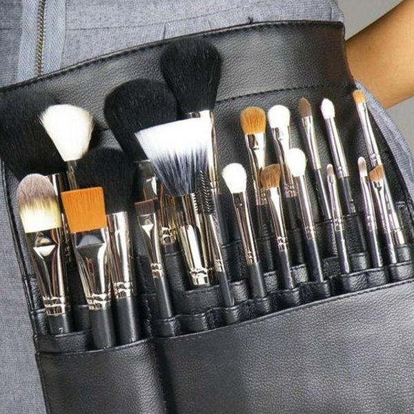makeup brush apron with artist belt strap pvc make up brush bag holder professional cosmetic bags & cases
makeup brush apron with artist belt strap pvc make up brush bag holder professional cosmetic bags & cases