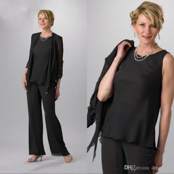 2019 mother of groom pants suits chiffon black women formal dress mother of bride dresses with jacket long mother evening dress, Black;red
2019 mother of groom pants suits chiffon black women formal dress mother of bride dresses with jacket long mother evening dress, Black;red