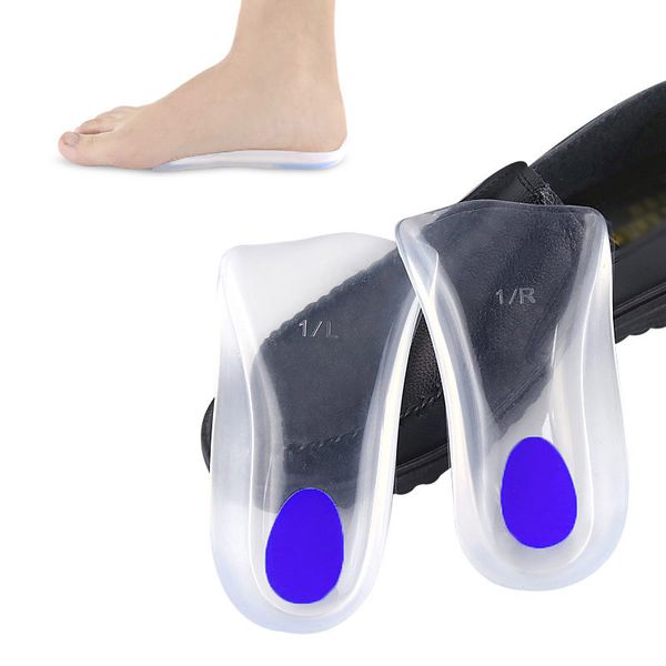 1 pair silicone seven-point pad -absorbing soft non-slip insoles comfortable casual heel insoles, Black
1 pair silicone seven-point pad -absorbing soft non-slip insoles comfortable casual heel insoles, Black