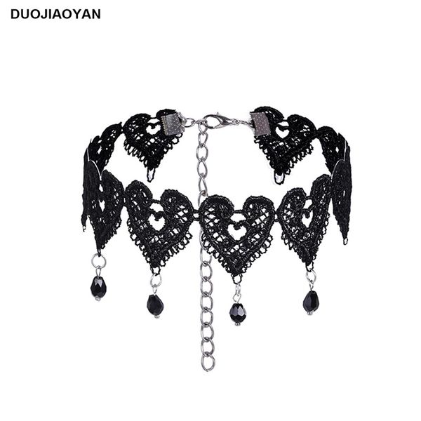 duojiaoyan simple bead necklace black lace necklace bead choker short clavicle chain retro accessories, Silver
duojiaoyan simple bead necklace black lace necklace bead choker short clavicle chain retro accessories, Silver