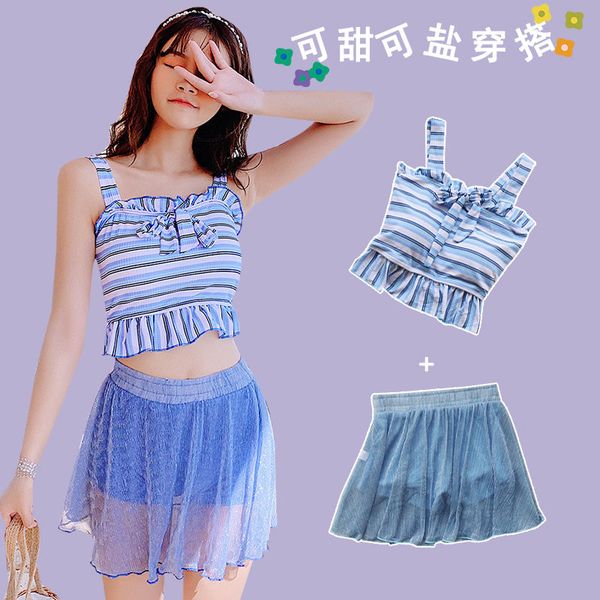 swimsuit female student belly slimming split skirt two-piece korean-style conservative small-chest bikini swimsuit, White;black
swimsuit female student belly slimming split skirt two-piece korean-style conservative small-chest bikini swimsuit, White;black