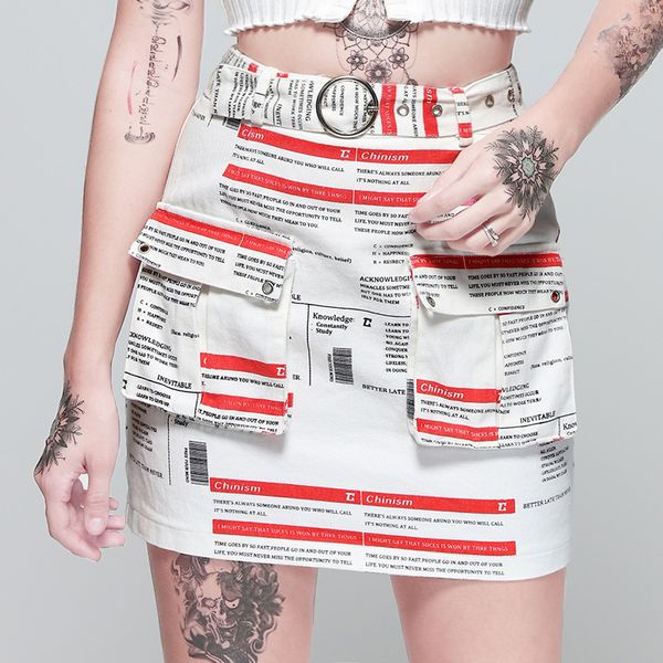 2019 cool kint skirt bodycon mini skirt women newspaper printing kintted women straight skirts belted high waist outerwear, Black
2019 cool kint skirt bodycon mini skirt women newspaper printing kintted women straight skirts belted high waist outerwear, Black