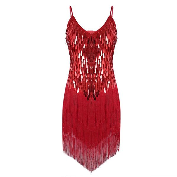 ladies latin dance dress 1920s flapper charleston gatsby party tassel fringes sequin dess for dancing performance halloween, Black;red
ladies latin dance dress 1920s flapper charleston gatsby party tassel fringes sequin dess for dancing performance halloween, Black;red