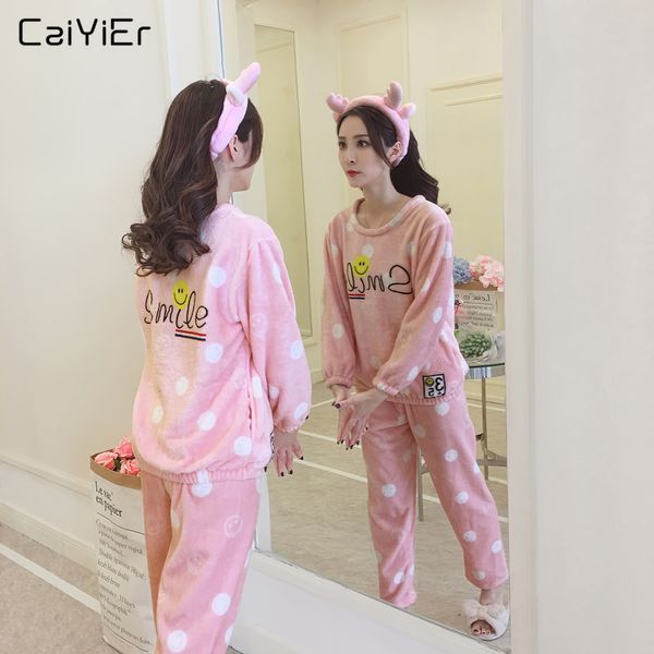 caiyier flannel winter pyjamas sets pink smile thick cartoon o-neck long sleeve pyjamas 2018 sleepwear warm home clothes jz705, Blue;gray
caiyier flannel winter pyjamas sets pink smile thick cartoon o-neck long sleeve pyjamas 2018 sleepwear warm home clothes jz705, Blue;gray
